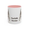 11oz Norfolk Terrier Mug, Pink, front view