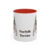 11oz Norfolk Terrier Mug, Red, front view