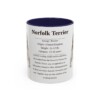 11oz Norfolk Terrier Mug, Navy, front view