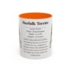 11oz Norfolk Terrier Mug, Orange, front view