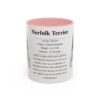 11oz Norfolk Terrier Mug, Pink, front view
