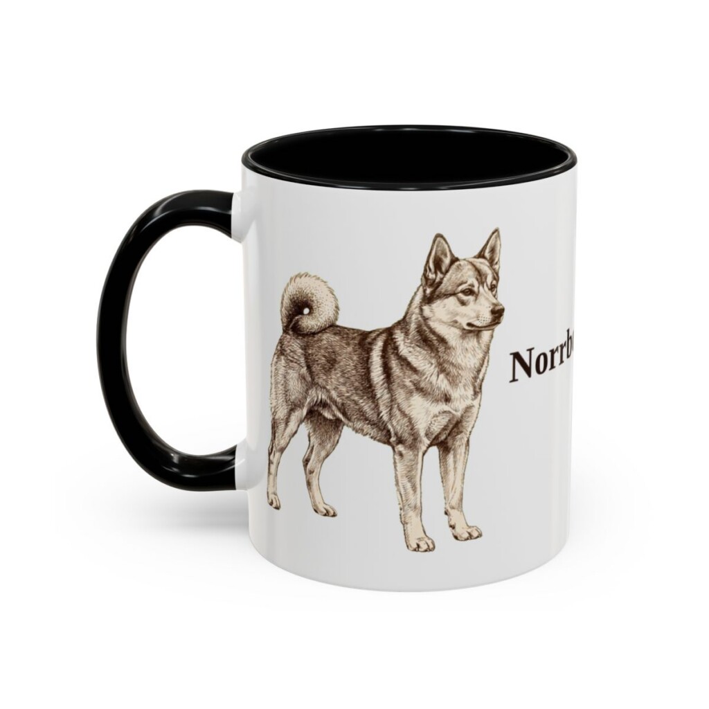 11oz Norrbottenspets Mug, Black, left side view