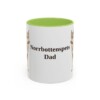 11oz-norrbottenspets-mug-dad-light-green 11oz Norrbottenspets Dog Dad Mug, Light Green, front view