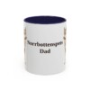 11oz-norrbottenspets-mug-dad-navy 11oz Norrbottenspets Dog Dad Mug, Navy, front view