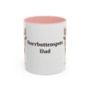 11oz-norrbottenspets-mug-dad-pink 11oz Norrbottenspets Dog Dad Mug, Pink, front view