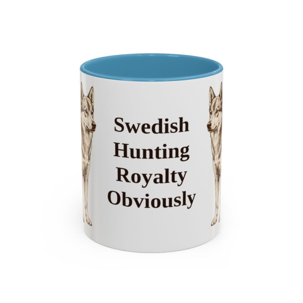 11oz Funny Norrbottenspets Mug, Light Blue, front view