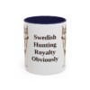 11oz Funny Norrbottenspets Mug, Navy, front view