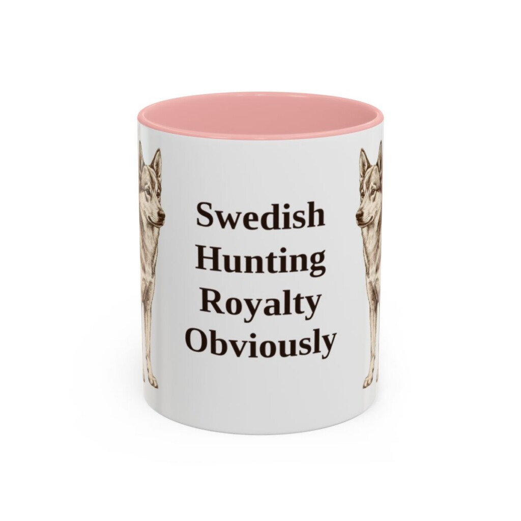 11oz Funny Norrbottenspets Mug, Pink, front view