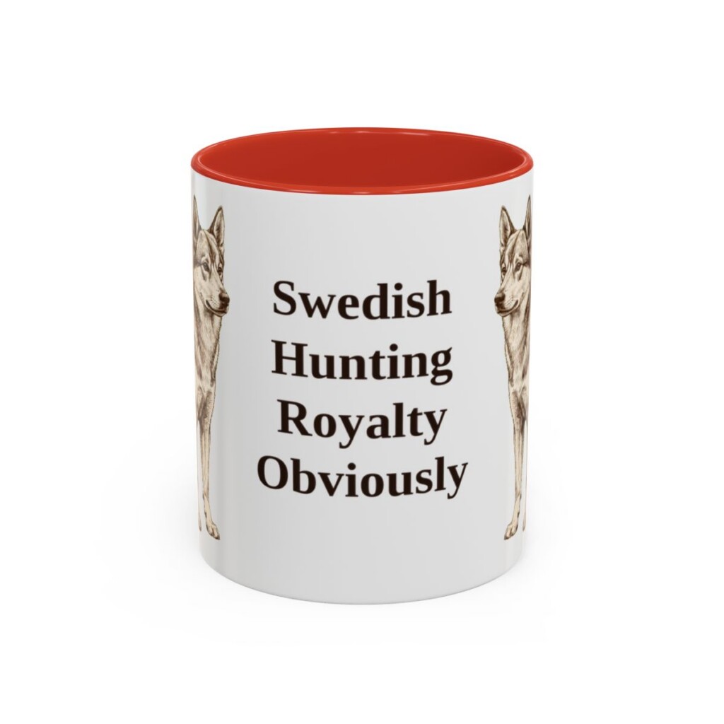 11oz Funny Norrbottenspets Mug, Red, front view