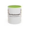 11oz Norrbottenspets Latin Mug, Light Green, front view