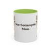 11oz-norrbottenspets-mug-mom-light-green 11oz Norrbottenspets Dog Mom Mug, Light Green, front view