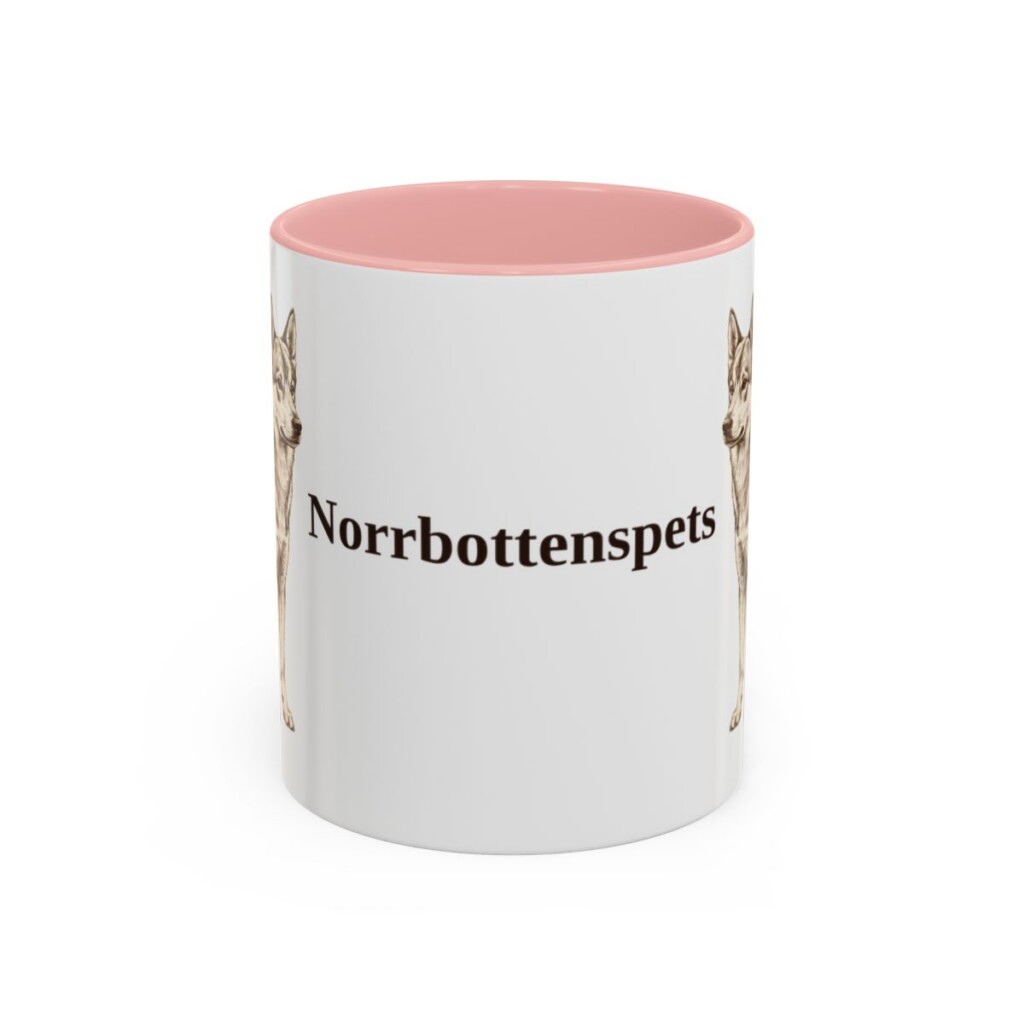 11oz Norrbottenspets Mug, Pink, front view