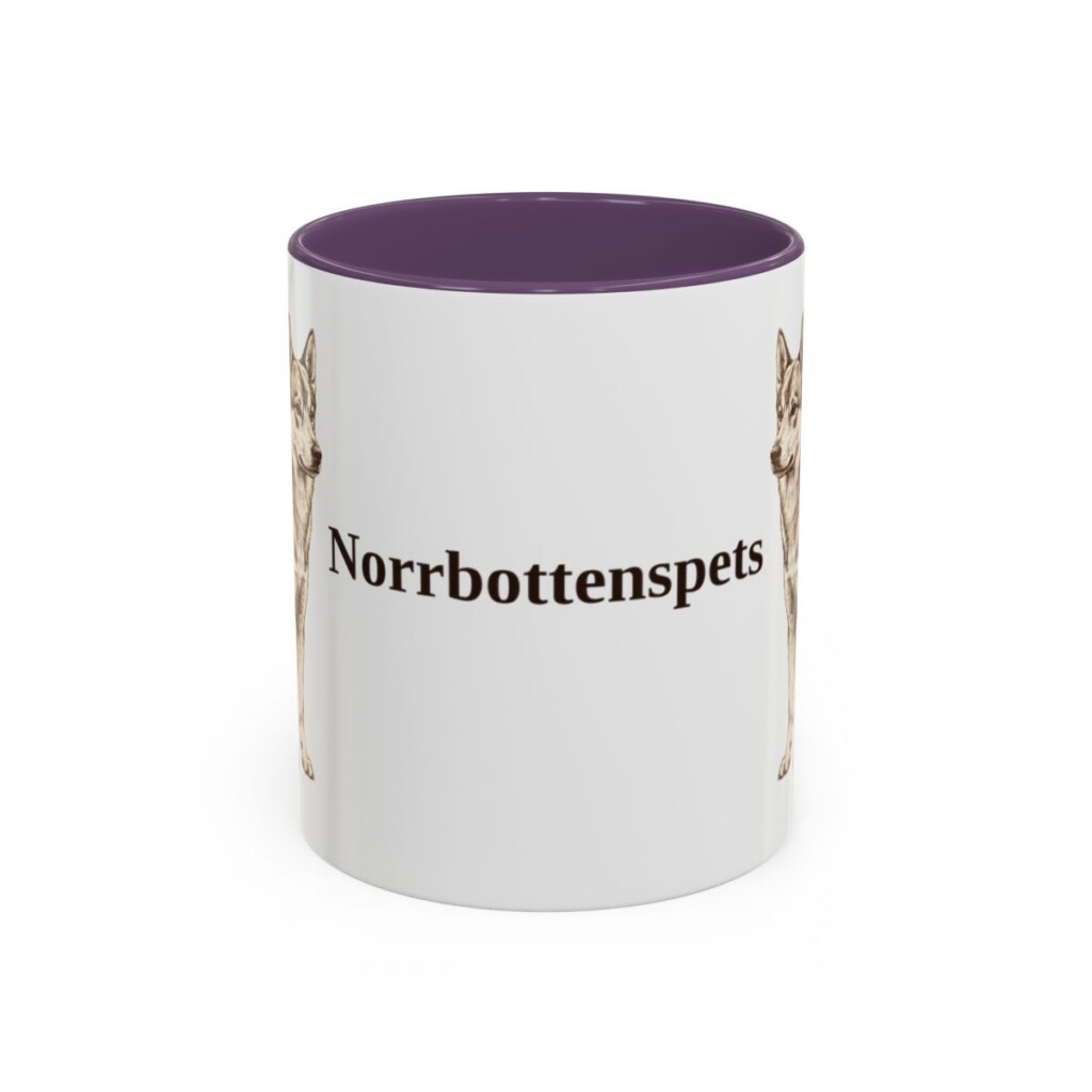11oz Norrbottenspets Mug, Purple, front view