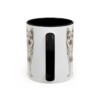 11oz Funny Norwegian Buhund Mug, Black, back view