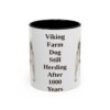 11oz Funny Norwegian Buhund Mug, Black, front view