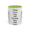 11oz Funny Norwegian Buhund Mug, Light Green, front view