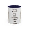 11oz Funny Norwegian Buhund Mug, Navy, front view