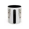 11oz Norwegian Buhund Mug, Black, back view