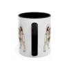 11oz Norwegian Elkhound Dog Dad Mug, Black, back view