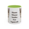 11oz Funny Norwegian Elkhound Mug, Light Green, front view