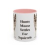 11oz Funny Norwegian Elkhound Mug, Pink, front view
