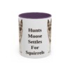 11oz Funny Norwegian Elkhound Mug, Purple, front view