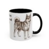 11oz Norwegian Lundehund Dog Dad Mug, Black, right side view