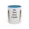 11oz Funny Norwegian Lundehund Mug, Light Blue, front view