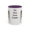 11oz Funny Norwegian Lundehund Mug, Purple, front view