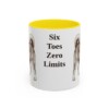 11oz Funny Norwegian Lundehund Mug, Yellow, front view