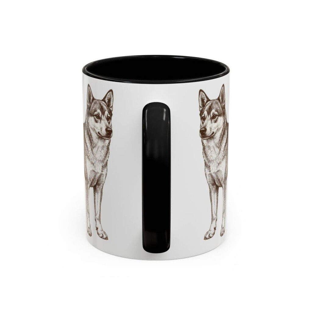 11oz-norwegian-lundehund-mug-mom-black-back 11oz Norwegian Lundehund Dog Mom Mug, Black, back view