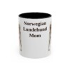 11oz-norwegian-lundehund-mug-mom-black-front 11oz Norwegian Lundehund Dog Mom Mug, Black, front view