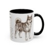 11oz Norwegian Lundehund Mug, Black, right side view