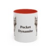 11oz Funny Norwich Terrier Mug, Red, front view