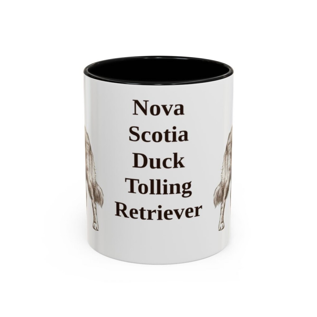 11oz-nova-scotia-duck-tolling-retriever-mug-black-front 11oz Nova Scotia Duck Tolling Retriever Mug, Black, front view