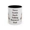 11oz Nova Scotia Duck Tolling Retriever Dog Dad Mug, Black, front view