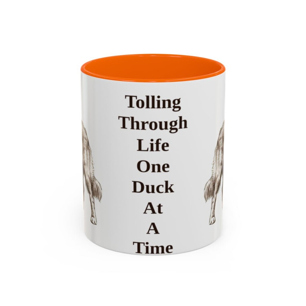 11oz-nova-scotia-duck-tolling-retriever-mug-humor-orange 11oz Funny Nova Scotia Duck Tolling Retriever Mug, Orange, front view