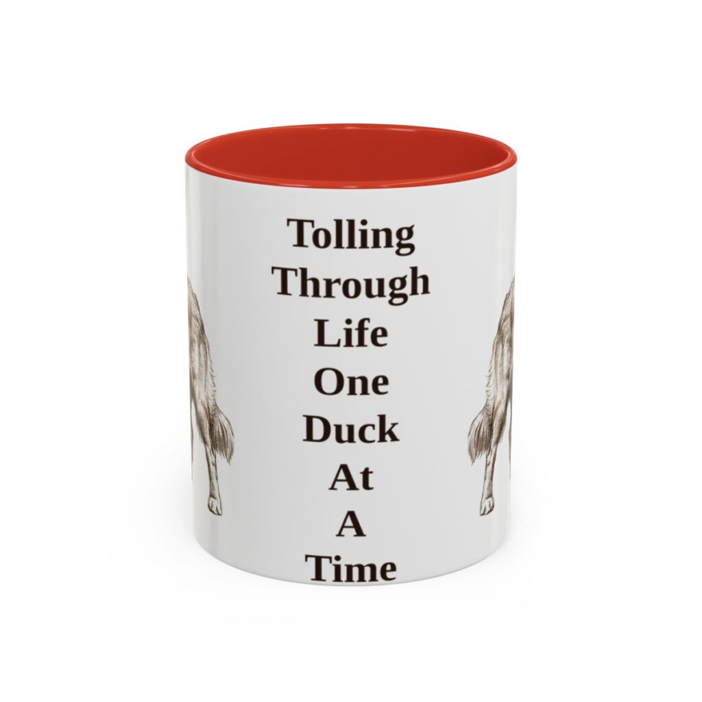 11oz-nova-scotia-duck-tolling-retriever-mug-humor-red 11oz Funny Nova Scotia Duck Tolling Retriever Mug, Red, front view