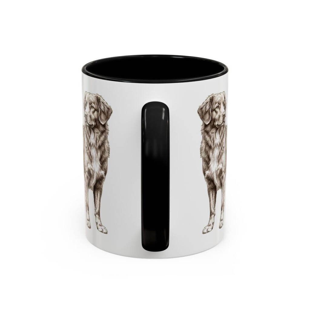 11oz-nova-scotia-duck-tolling-retriever-mug-latin-black-back 11oz Nova Scotia Duck Tolling Retriever Latin Mug, Black, back view