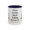 11oz-nova-scotia-duck-tolling-retriever-mug-latin-navy 11oz Nova Scotia Duck Tolling Retriever Latin Mug, Navy, front view