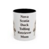 11oz Nova Scotia Duck Tolling Retriever Dog Mom Mug, Black, front view