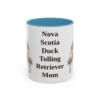 11oz Nova Scotia Duck Tolling Retriever Dog Mom Mug, Light Blue, front view