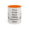 11oz Nova Scotia Duck Tolling Retriever Dog Mom Mug, Orange, front view