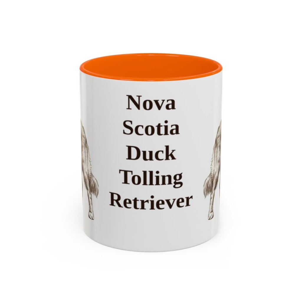 11oz-nova-scotia-duck-tolling-retriever-mug-orange 11oz Nova Scotia Duck Tolling Retriever Mug, Orange, front view