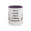 11oz-nova-scotia-duck-tolling-retriever-mug-purple 11oz Nova Scotia Duck Tolling Retriever Mug, Purple, front view