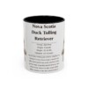 11oz Nova Scotia Duck Tolling Retriever Mug, Black, front view