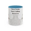 11oz Nova Scotia Duck Tolling Retriever Mug, Light Blue, front view