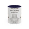 11oz Nova Scotia Duck Tolling Retriever Mug, Navy, front view