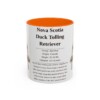 11oz Nova Scotia Duck Tolling Retriever Mug, Orange, front view
