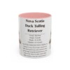 11oz Nova Scotia Duck Tolling Retriever Mug, Pink, front view